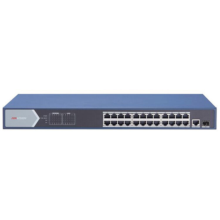 Switch POE GIGABIT 24 cổng PoE 1000M,  1 cổng SFP độc lập 1000M , 1 cổng RJ45 1000M, Layer 2 DS-3E0526P-E