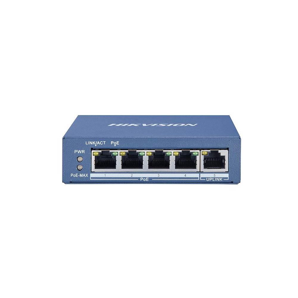 Switch POE GIGABIT Hi POE 4 cổng 1000Mpbs, 1 cổng uplink 1000Mbps , Layer 2 DS-3E0505HP-E